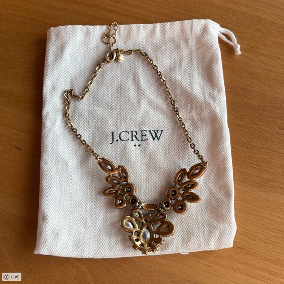 J Crew Rhinestone Statement Necklace - Picture 3 of 3